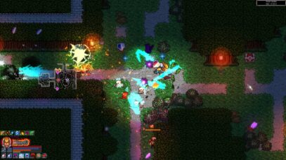 Pixel art graphics: Chronicon features pixel art graphics that give the game a unique and nostalgic aesthetic. The game world is filled with intricate details and vivid colors that help to create an immersive and engaging experience.