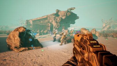 Shooter Gameplay: The game features intense shooter gameplay mechanics, requiring strategic thinking to survive. You can use a variety of weapons and equipment, such as turrets, drones, and grenades, to defend the starship and eliminate the threat.