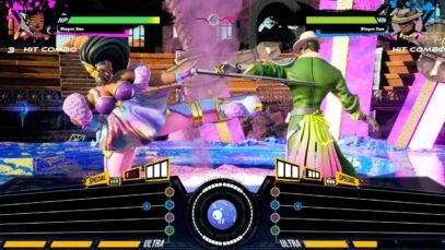Battle to the Beat – Engage in over-the-top musical battles in this competitive rhythm-based fighter.