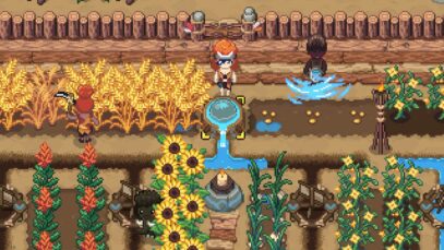 Farming and Gathering - The game revolves around the player's ability to grow crops, gather resources, and build structures to survive. This involves activities such as planting, harvesting, fishing, hunting, and foraging.