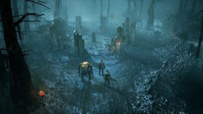 Dark and Evocative Atmosphere: The game's graphics create a captivating atmosphere, reflecting the somber and mysterious nature of the realm. From dimly lit corridors to eerie forests and desolate landscapes, the visuals evoke a sense of foreboding and intrigue, enveloping players in a world shrouded in darkness.